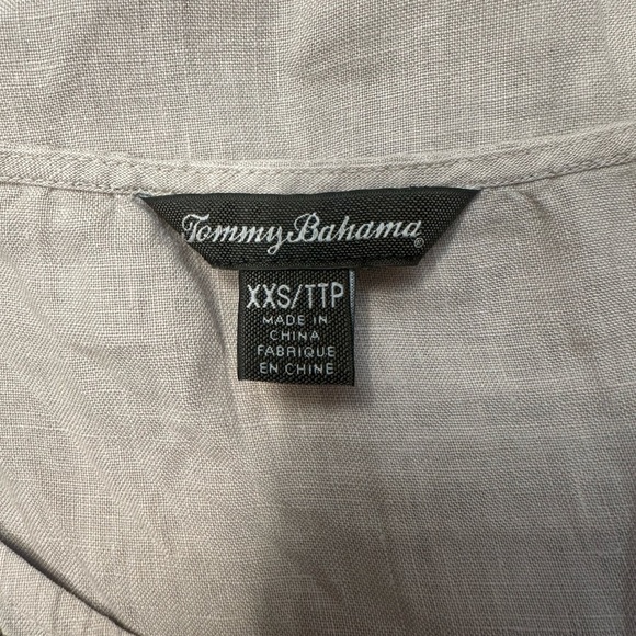 Tommy Bahama 100% Linen Embroidered Tunic Dress XXS - Picture 3 of 6